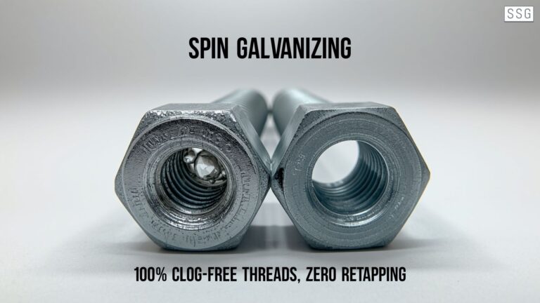 Spin Galvanizing 100% Clog-Free Threads, Zero Retapping